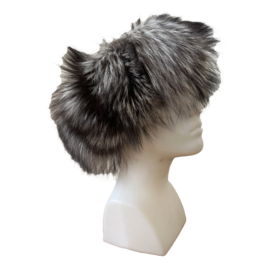 Christian Dior by John Galliano Grey Fox Fur Chapka