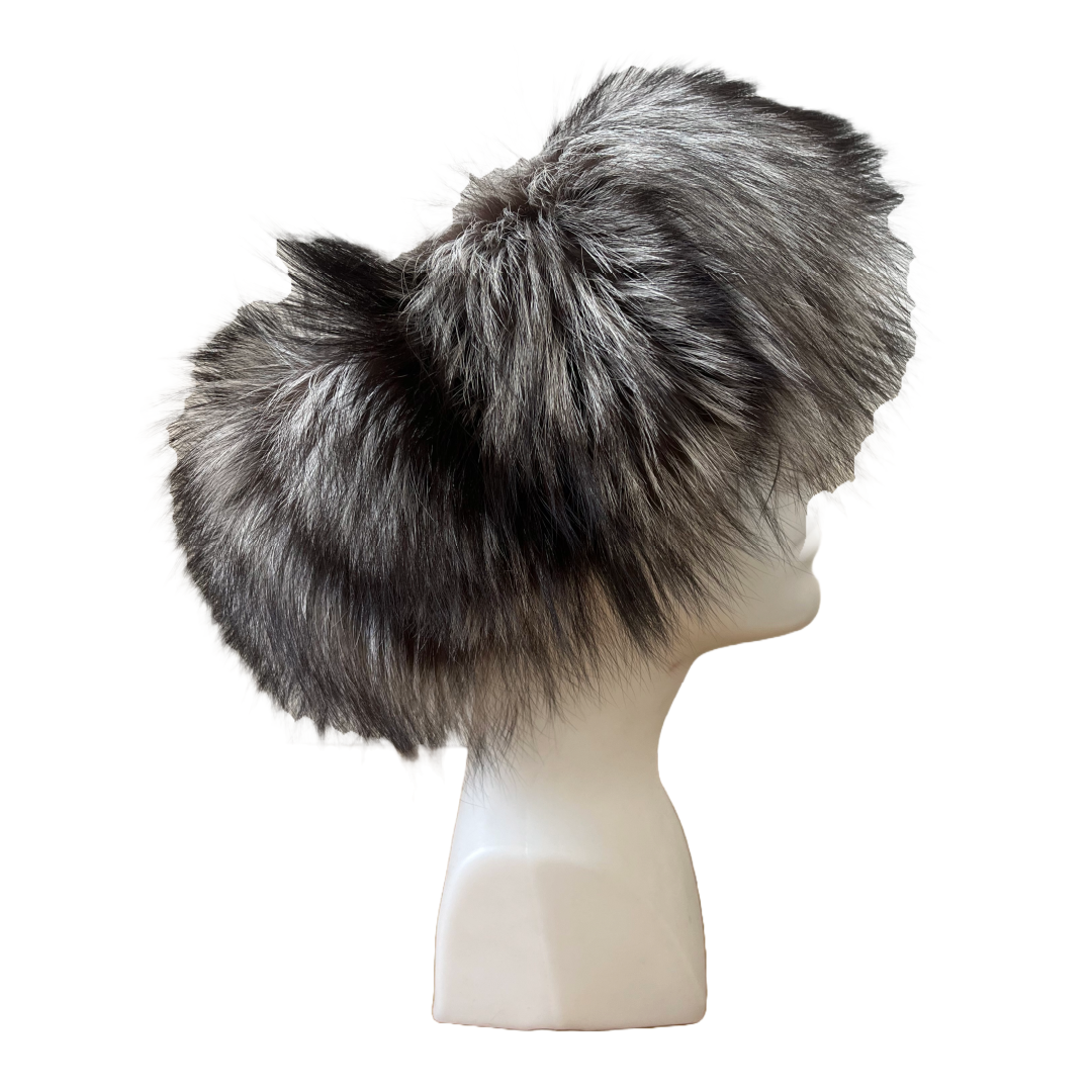 Christian Dior by John Galliano Grey Fox Fur Chapka