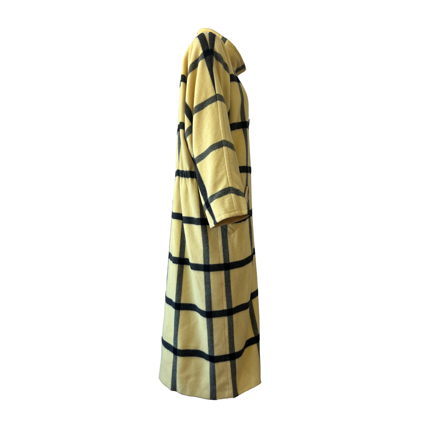 Escada “Princess Diana” Yellow Check Coat