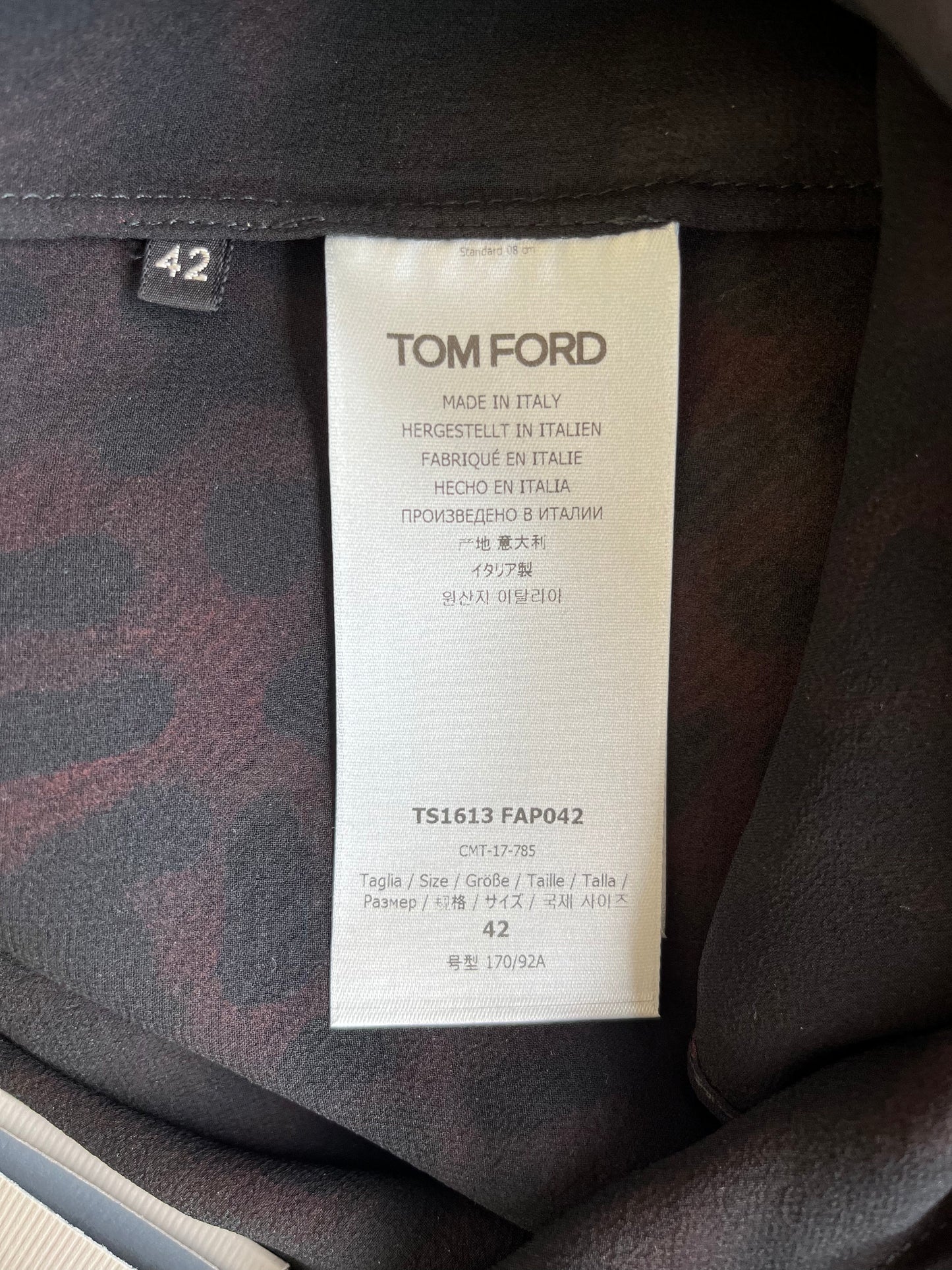 Tom Ford AW 2018 Jaguar Blouse