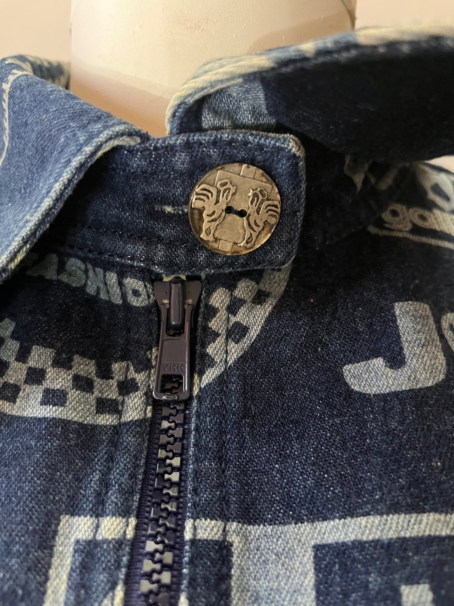 John Galliano SS 2002 Formula 1 Denim Moto Jacket