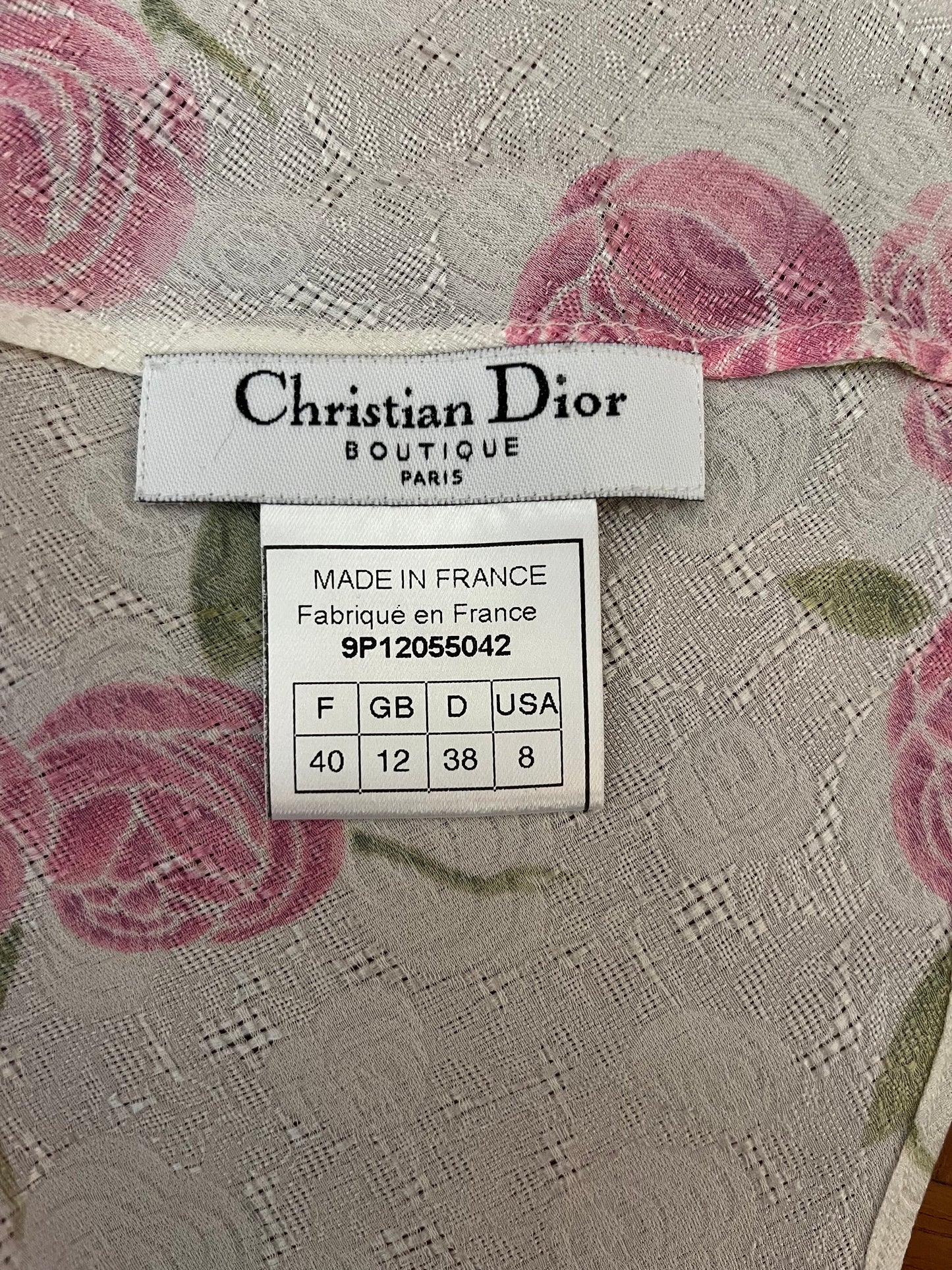 Christian Dior by John Galliano SS 1999 Floral Blouse & Top Set