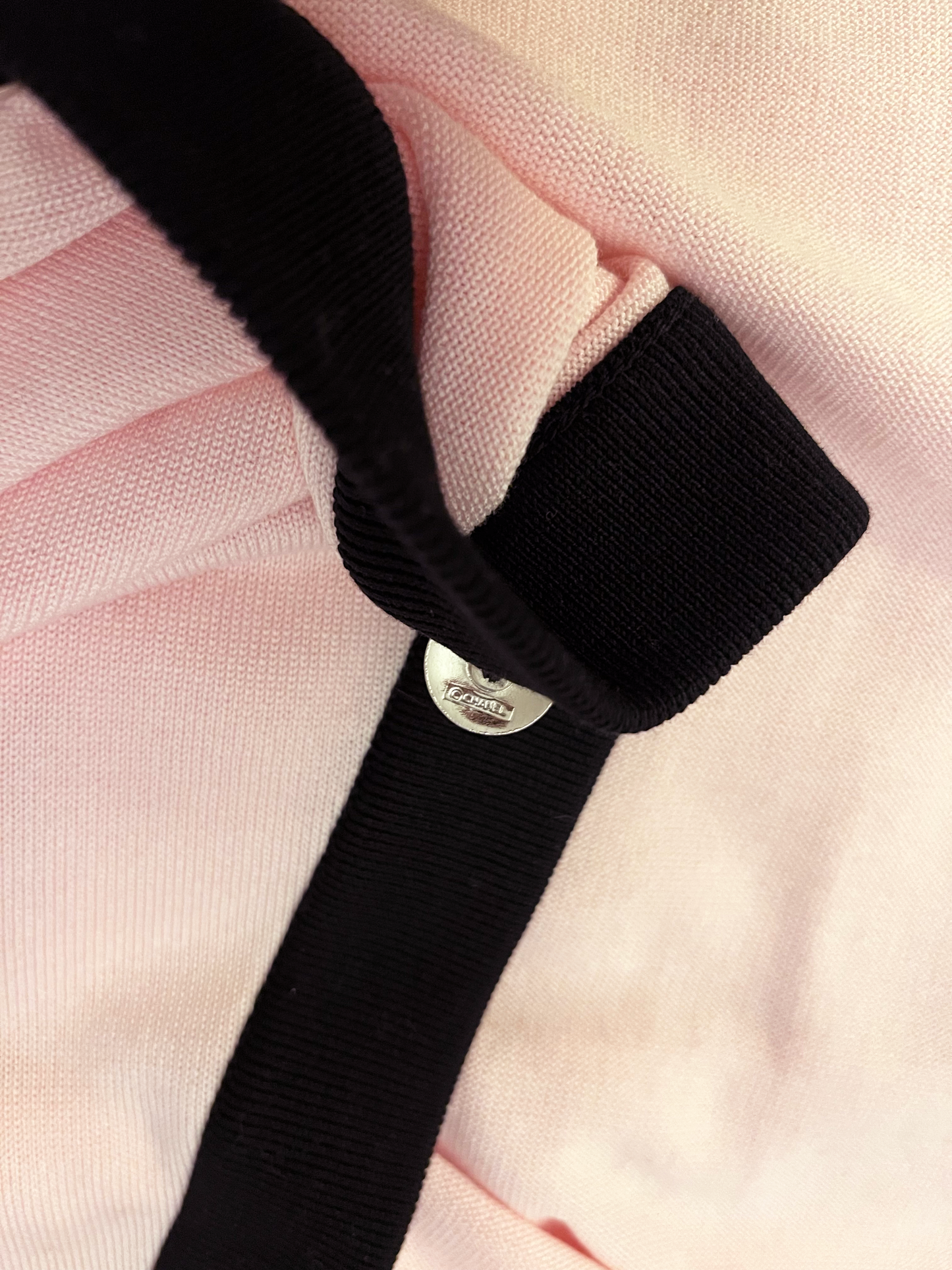 Chanel by Karl Lagerfeld SS 1997 Baby Pink Cardigan