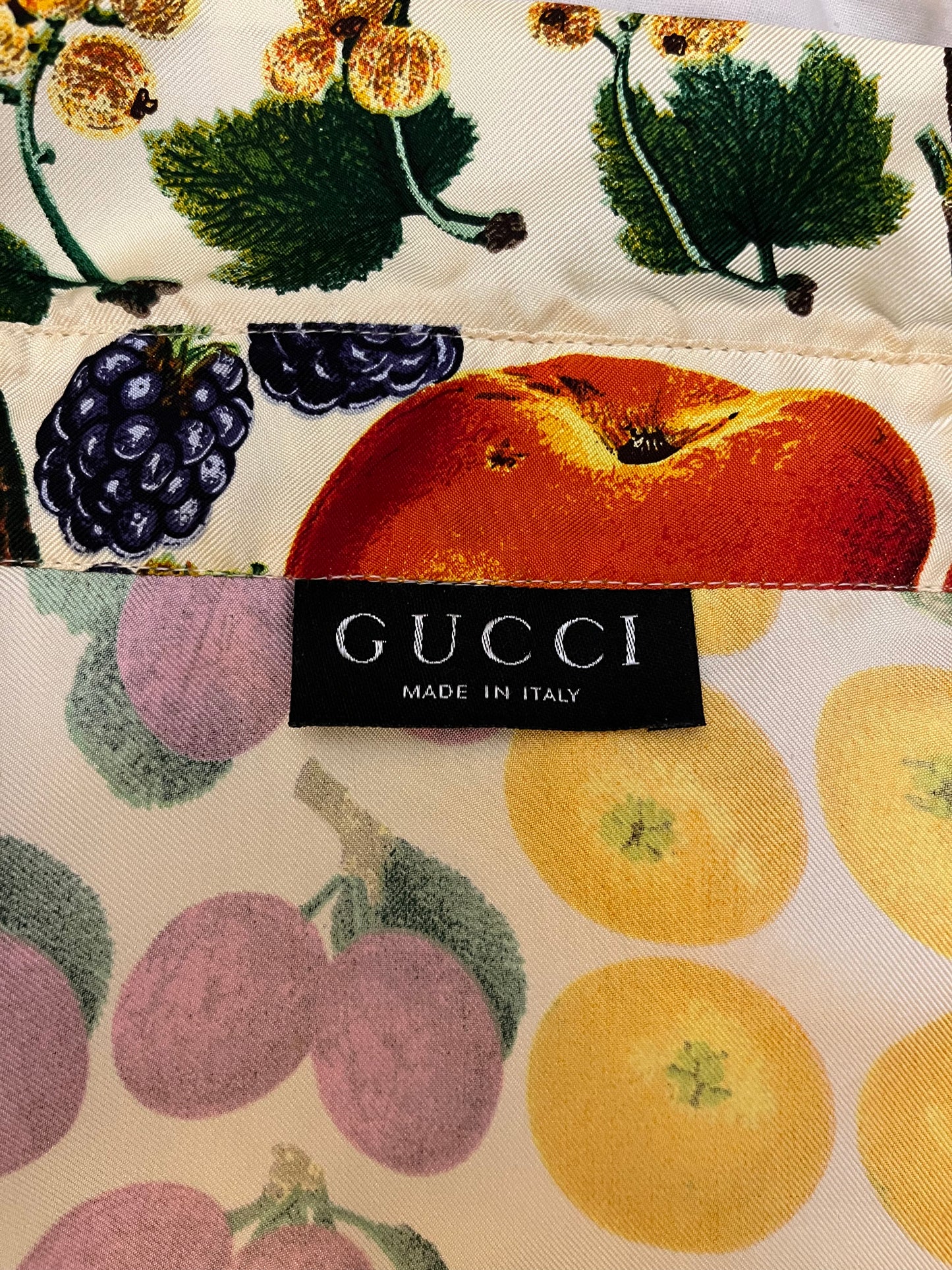 Gucci by Tom Ford SS 1996 Fruit Printed Silk Shirts