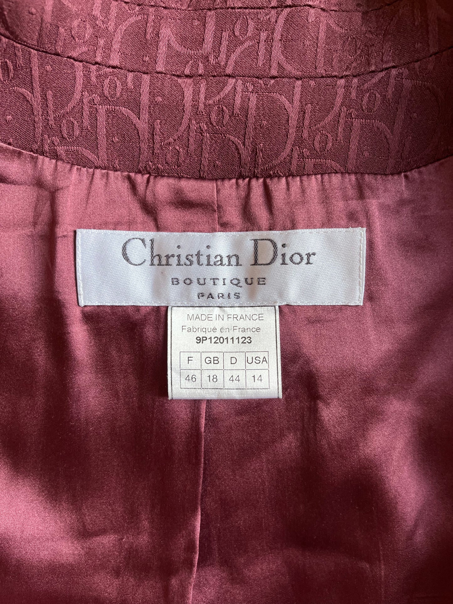 Christian Dior by John Galliano SS 1999 Monogram Jacket