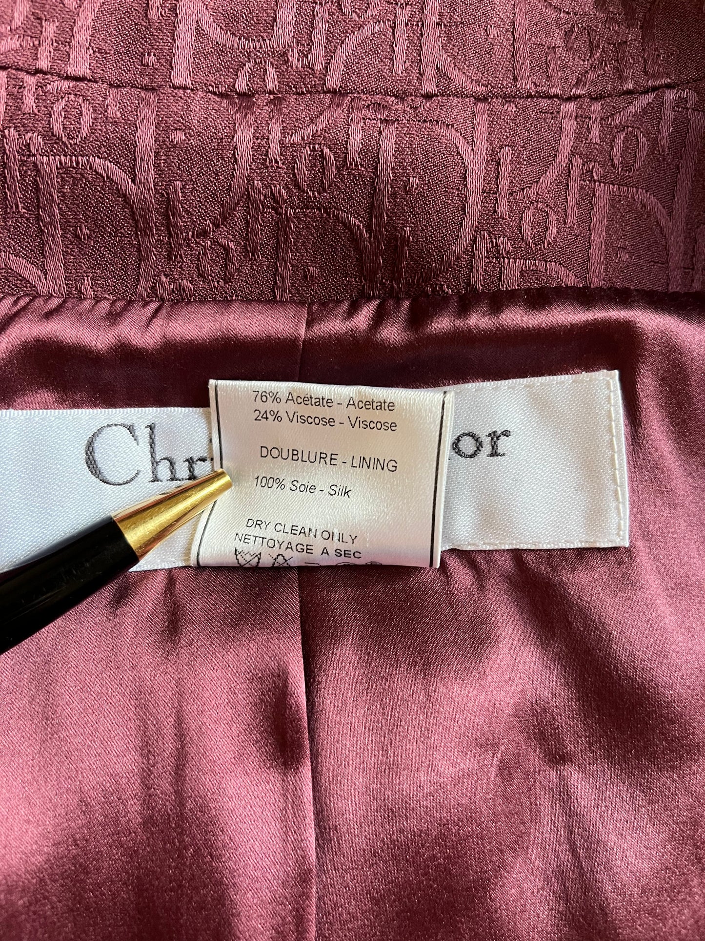 Christian Dior by John Galliano SS 1999 Monogram Jacket