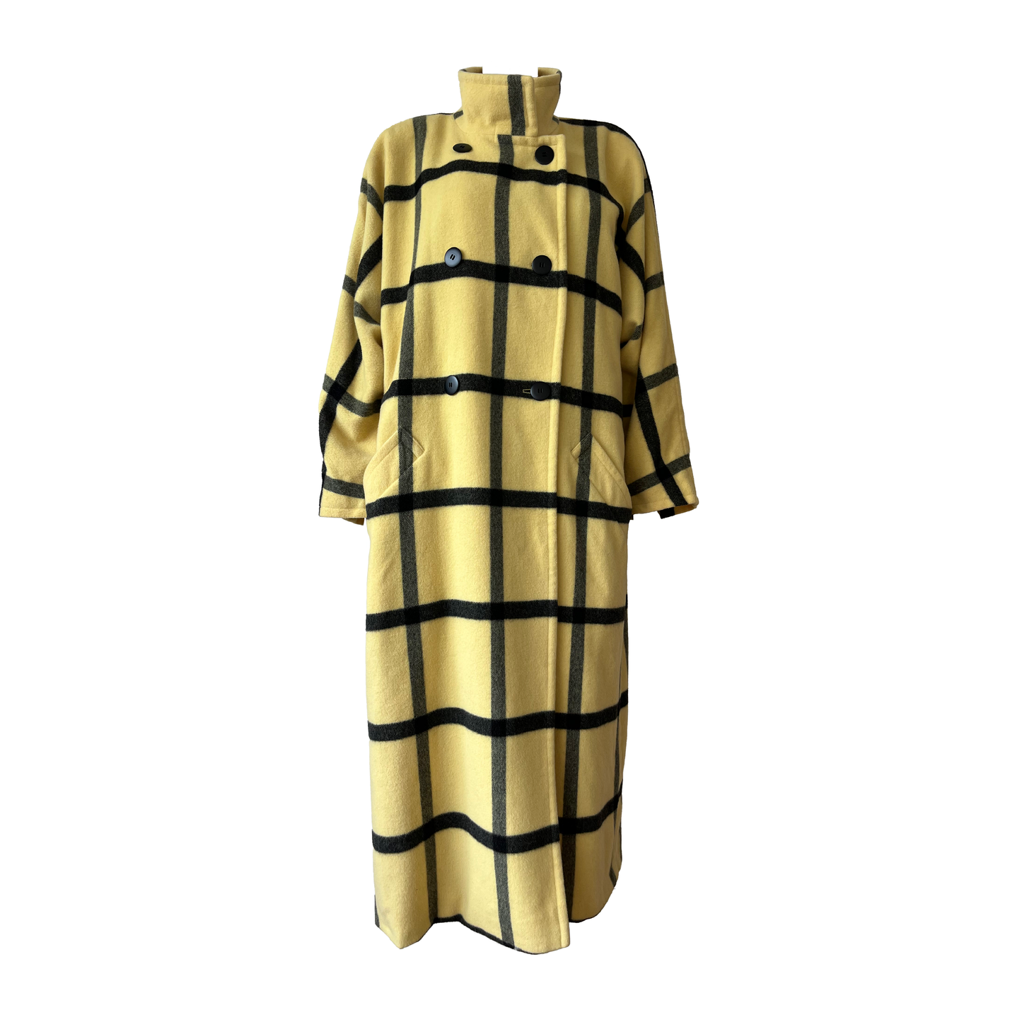 Escada “Princess Diana” Yellow Check Coat