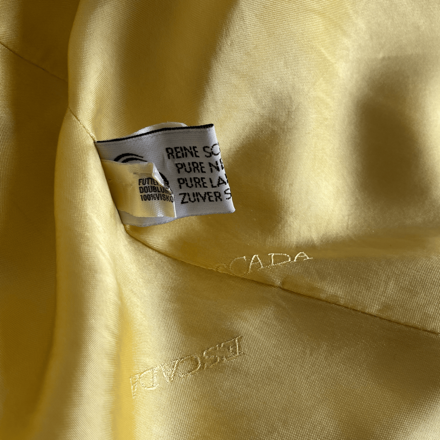 Escada “Princess Diana” Yellow Check Coat