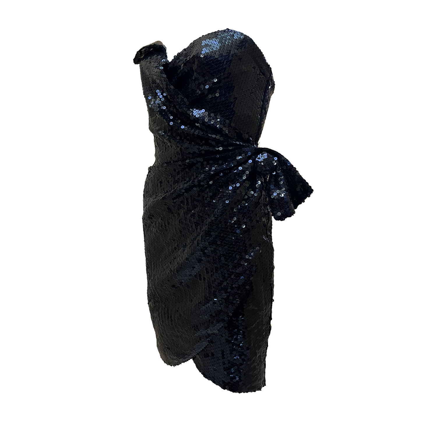 Thierry Mugler 90s Wrap bustier sequins cocktail dress
