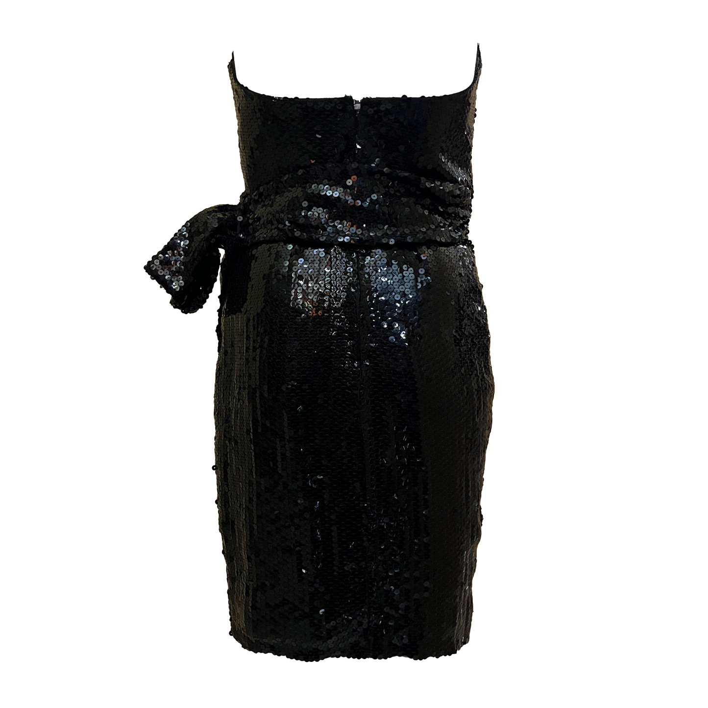 Thierry Mugler 90s Wrap bustier sequins cocktail dress