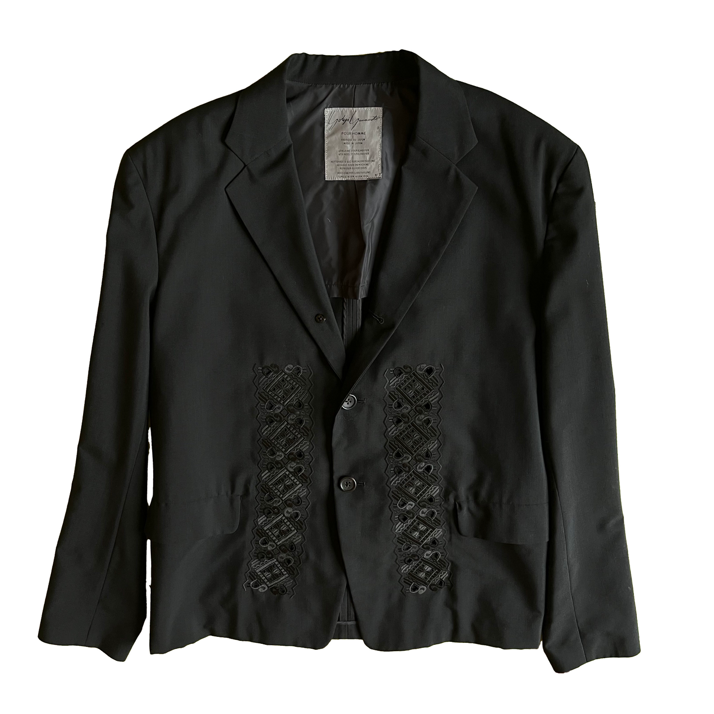 Yohji Yamamoto POUR HOMME SS 1987 Black Wool Blazer