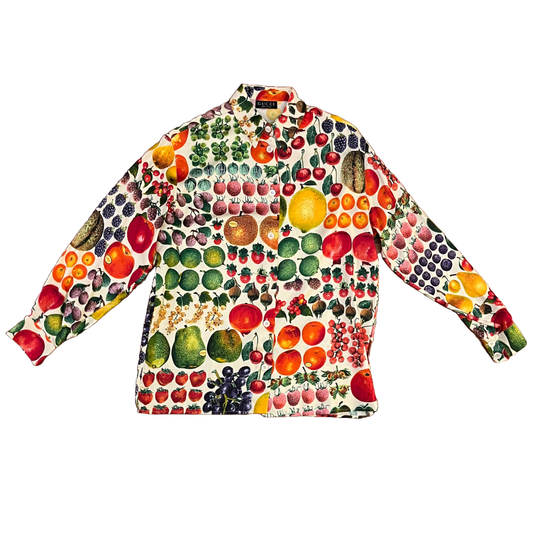 Gucci by Tom Ford SS 1996 Fruit Printed Silk Shirts