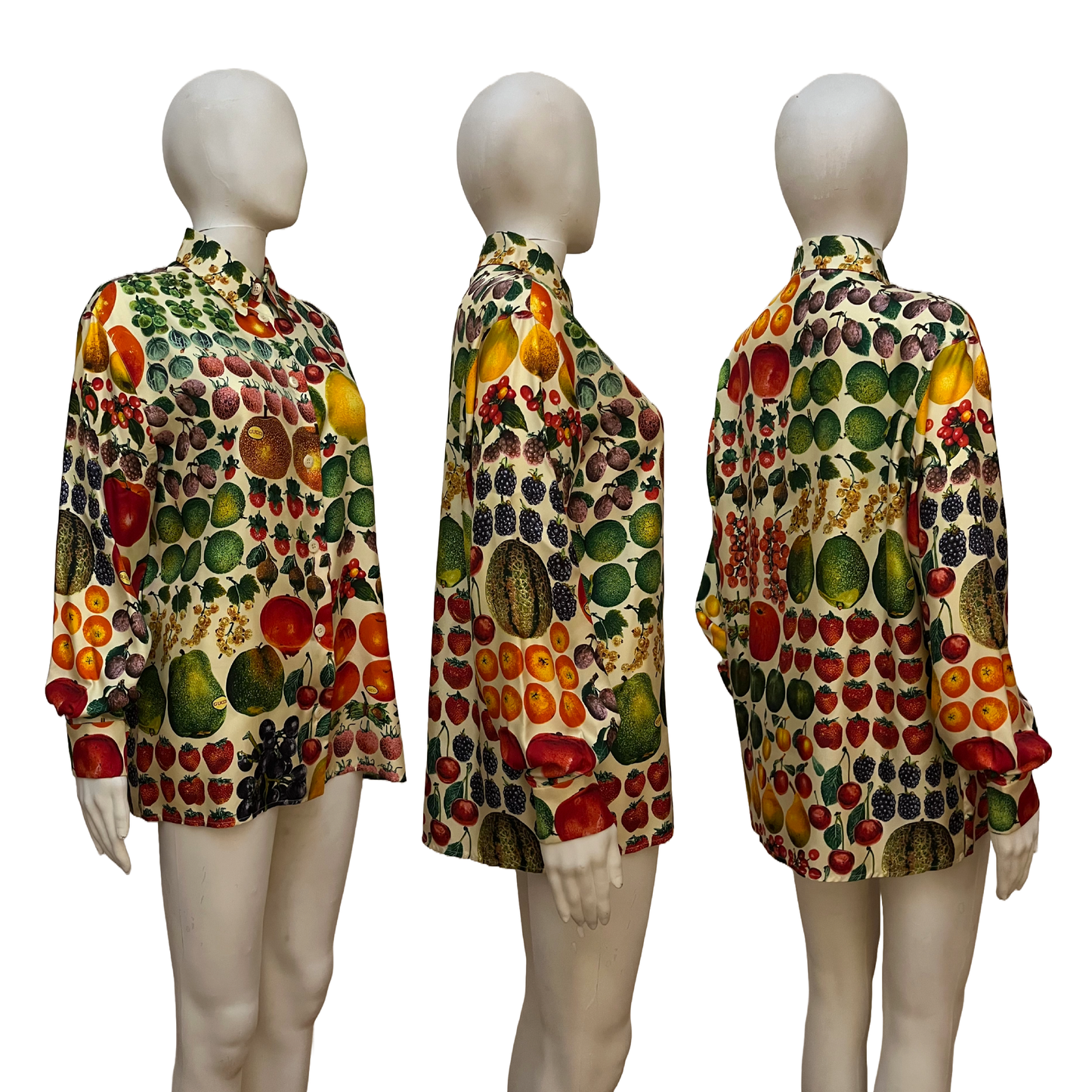 Gucci by Tom Ford SS 1996 Fruit Printed Silk Shirts