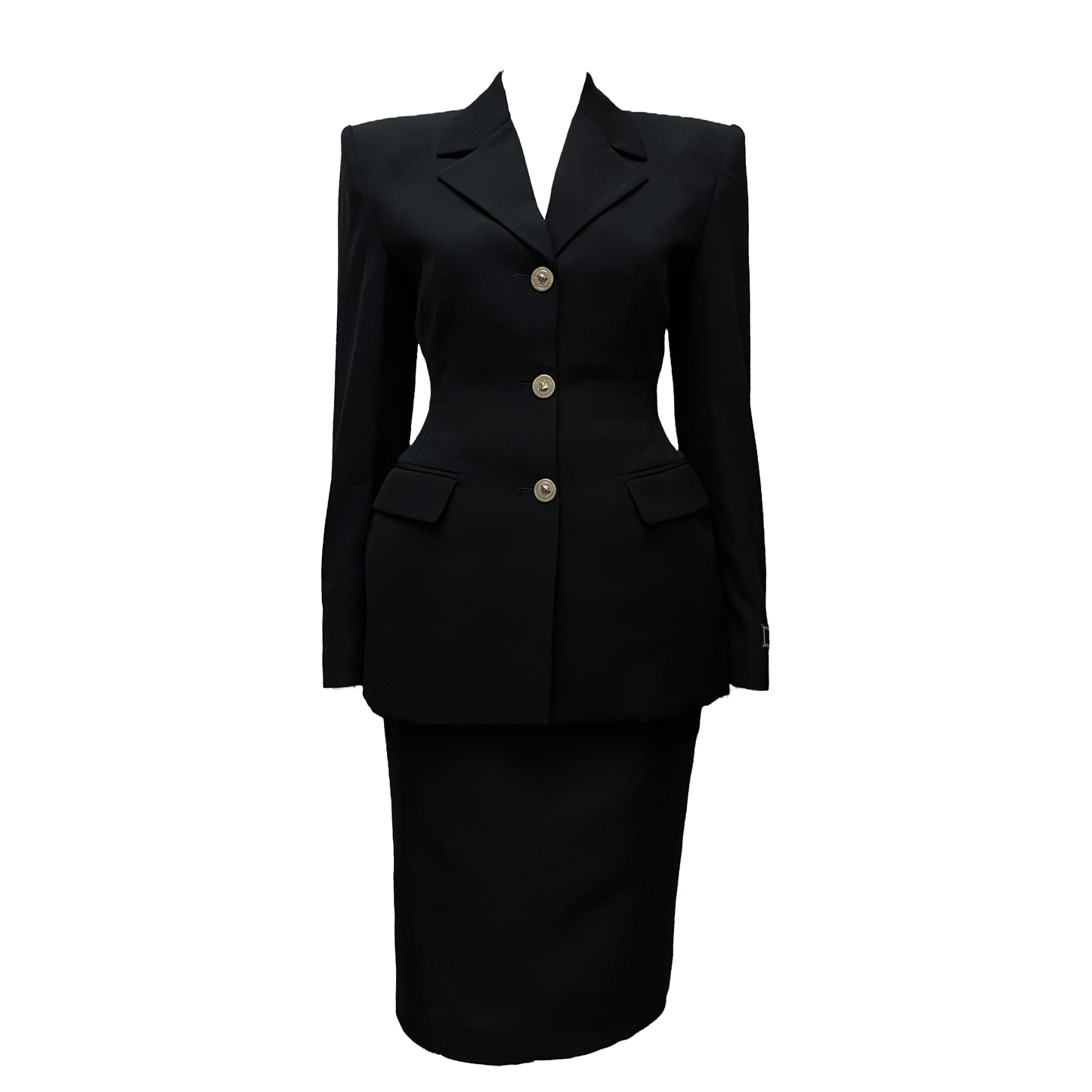 Versace AW 2023 Houglass Single-Breasted Blazer Suit & Skirt Set