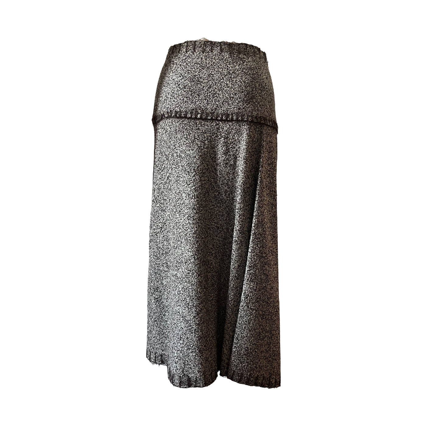 John Galliano AW 2000 Grey Wool Wrap Skirt