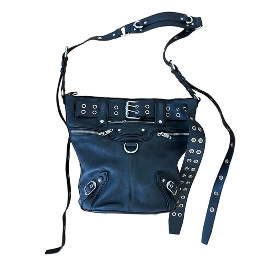 Balenciaga Emo Leather Bucket Bag