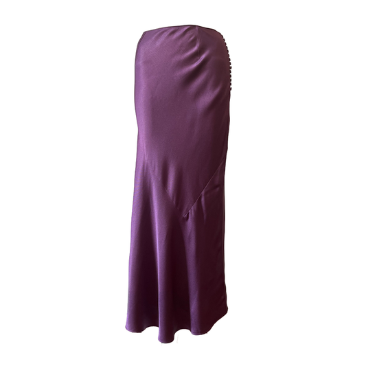 John Galliano SS 2000 Violet acetate evening skirt