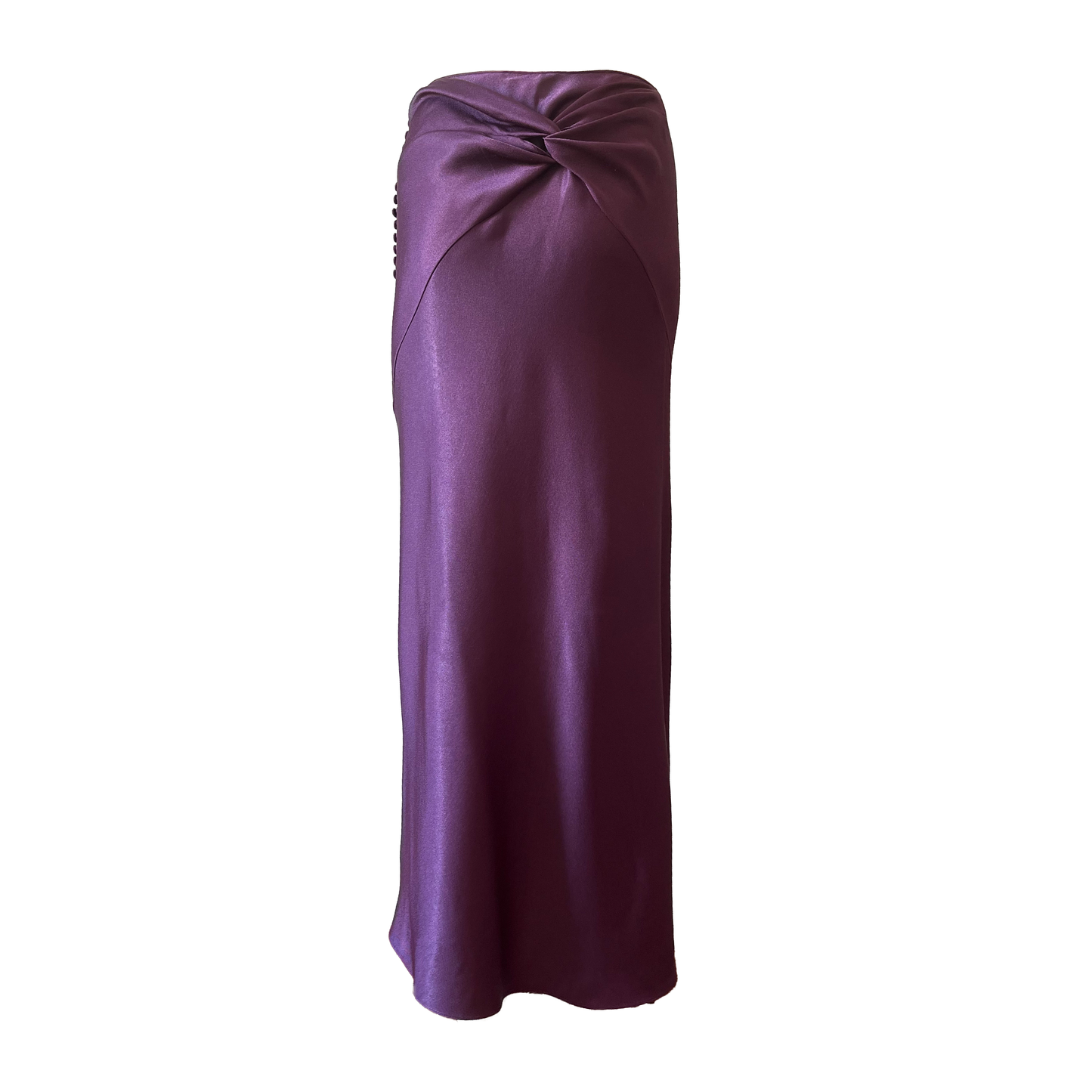 John Galliano SS 2000 Violet acetate evening skirt