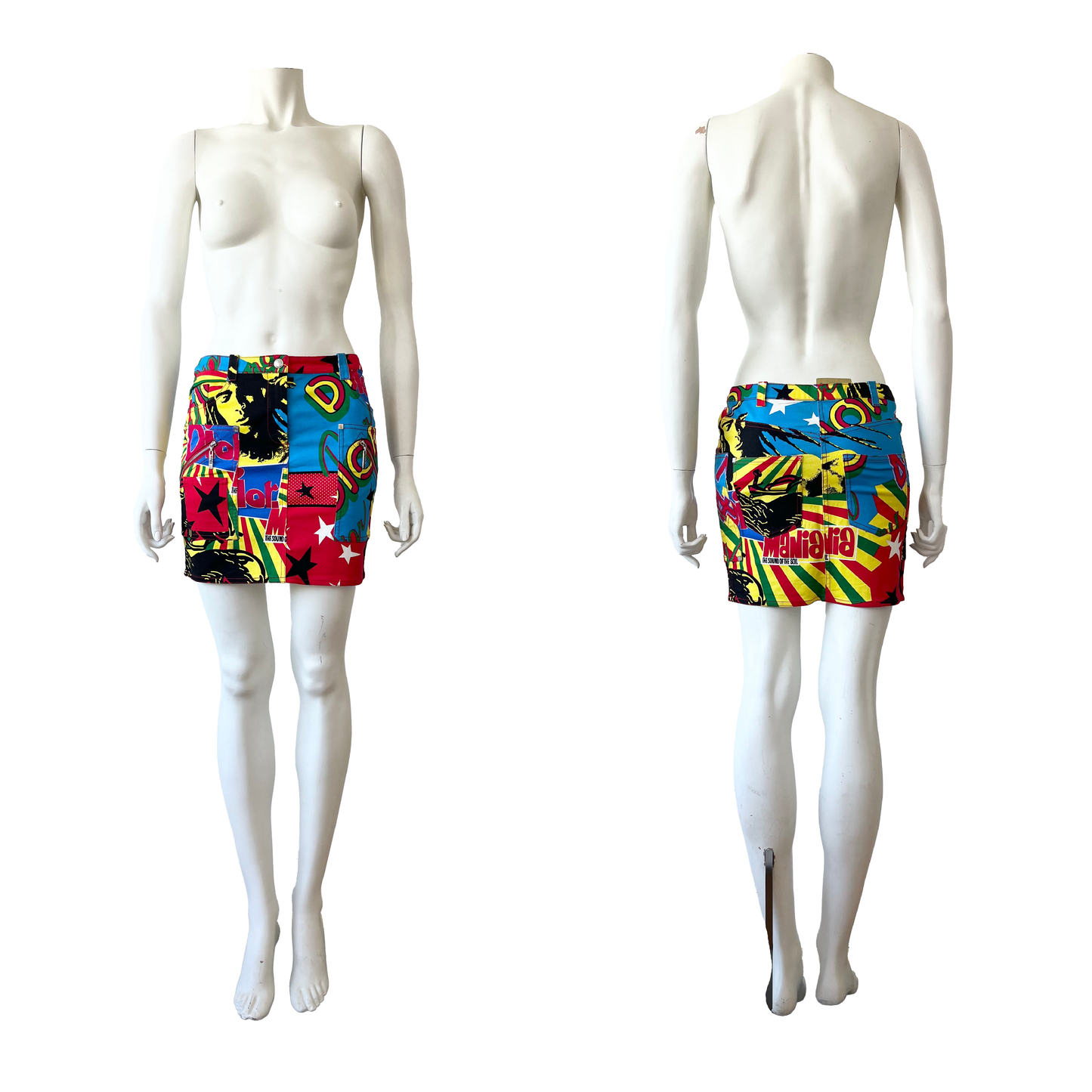 Christian Dior by John Galliano SS 2004 Rasta Mania Skirt