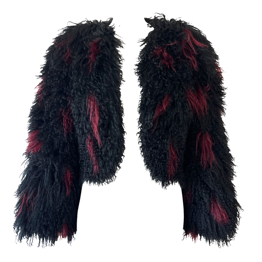 Valentino 1980s Mongolian Lamb Fur Jacket
