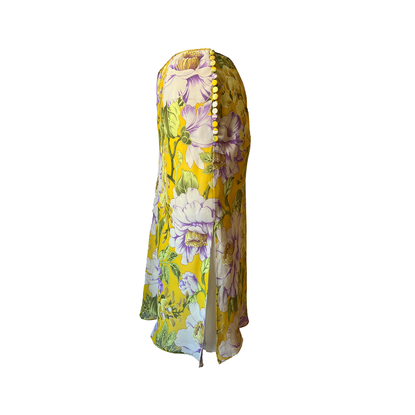 John Galliano - SS 2002 Yellow Floral Skirt