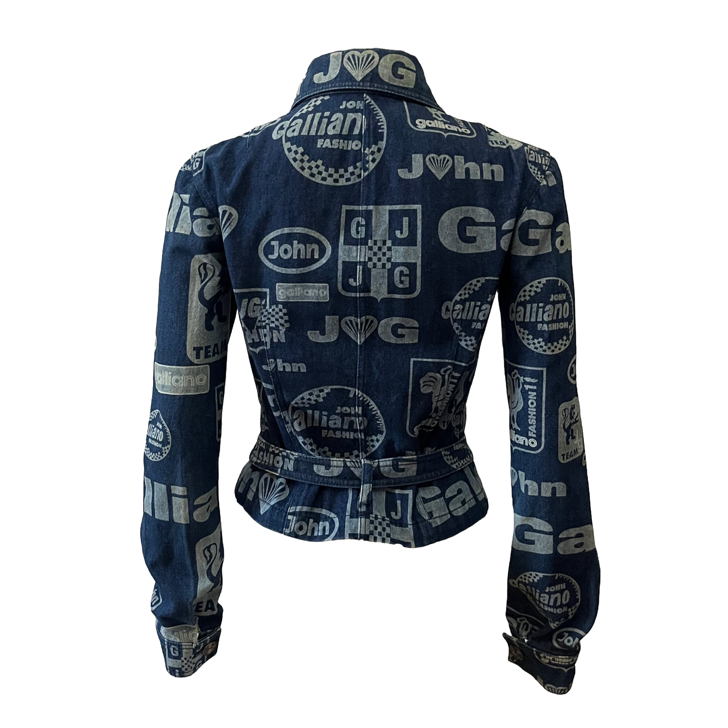 John Galliano SS 2002 Formula 1 Denim Moto Jacket