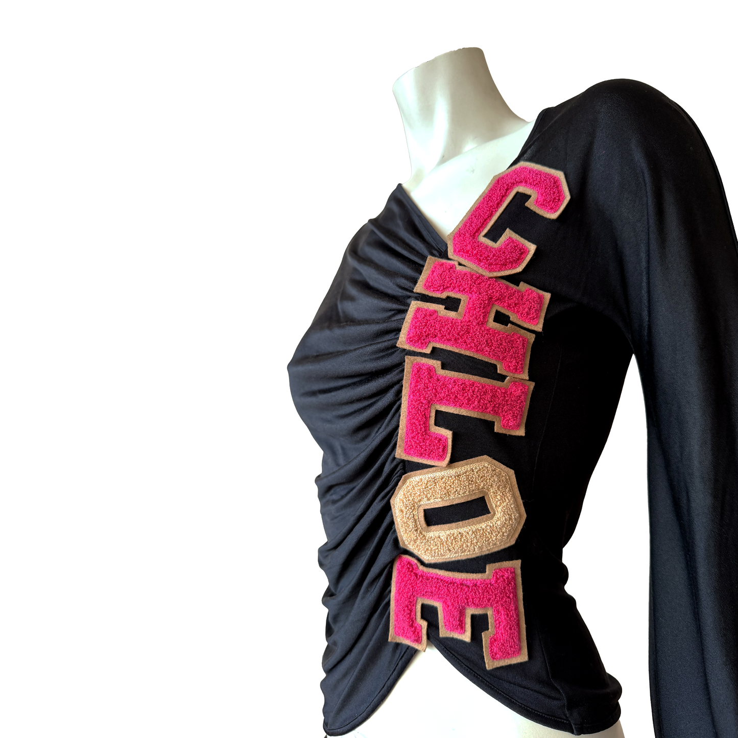 Chloé by Stella McCartney FW 2001 “CHLOÉ” Asymmetrical Sheer Top