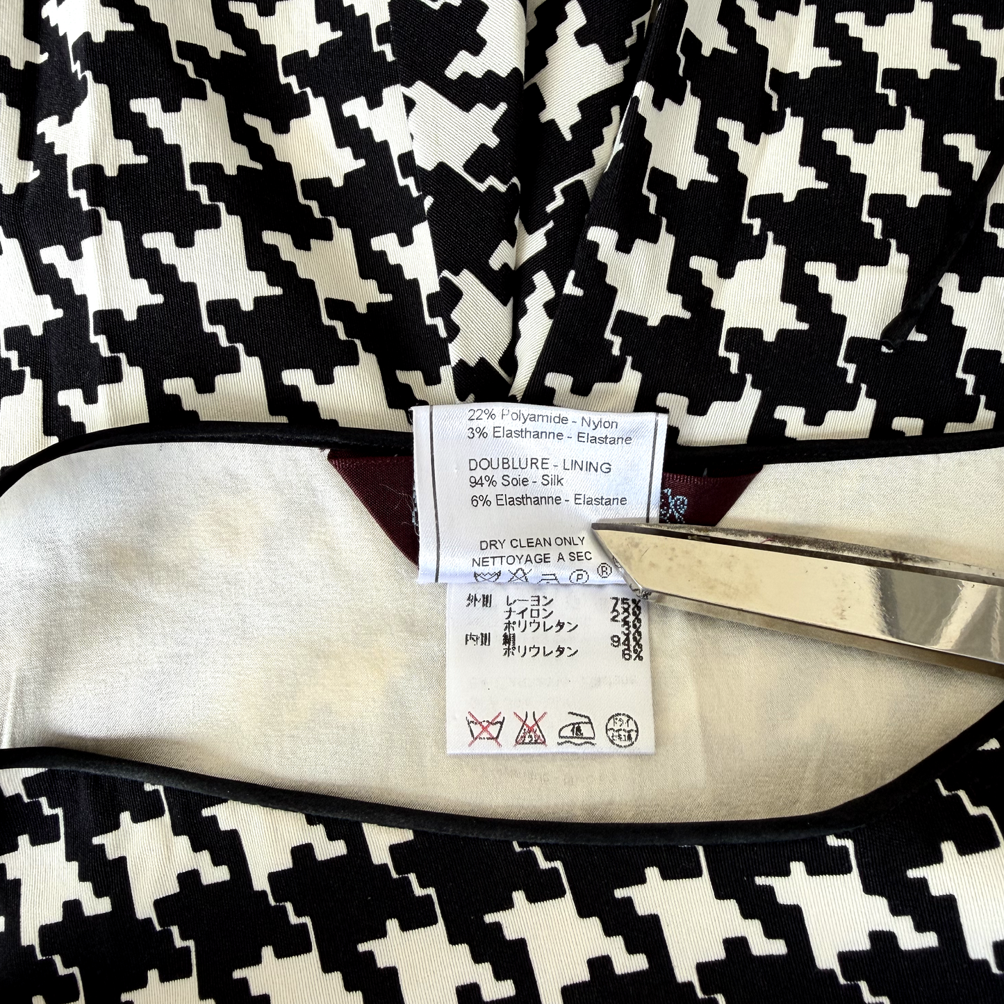 John Galliano SS 2000 Houndstooth Dress