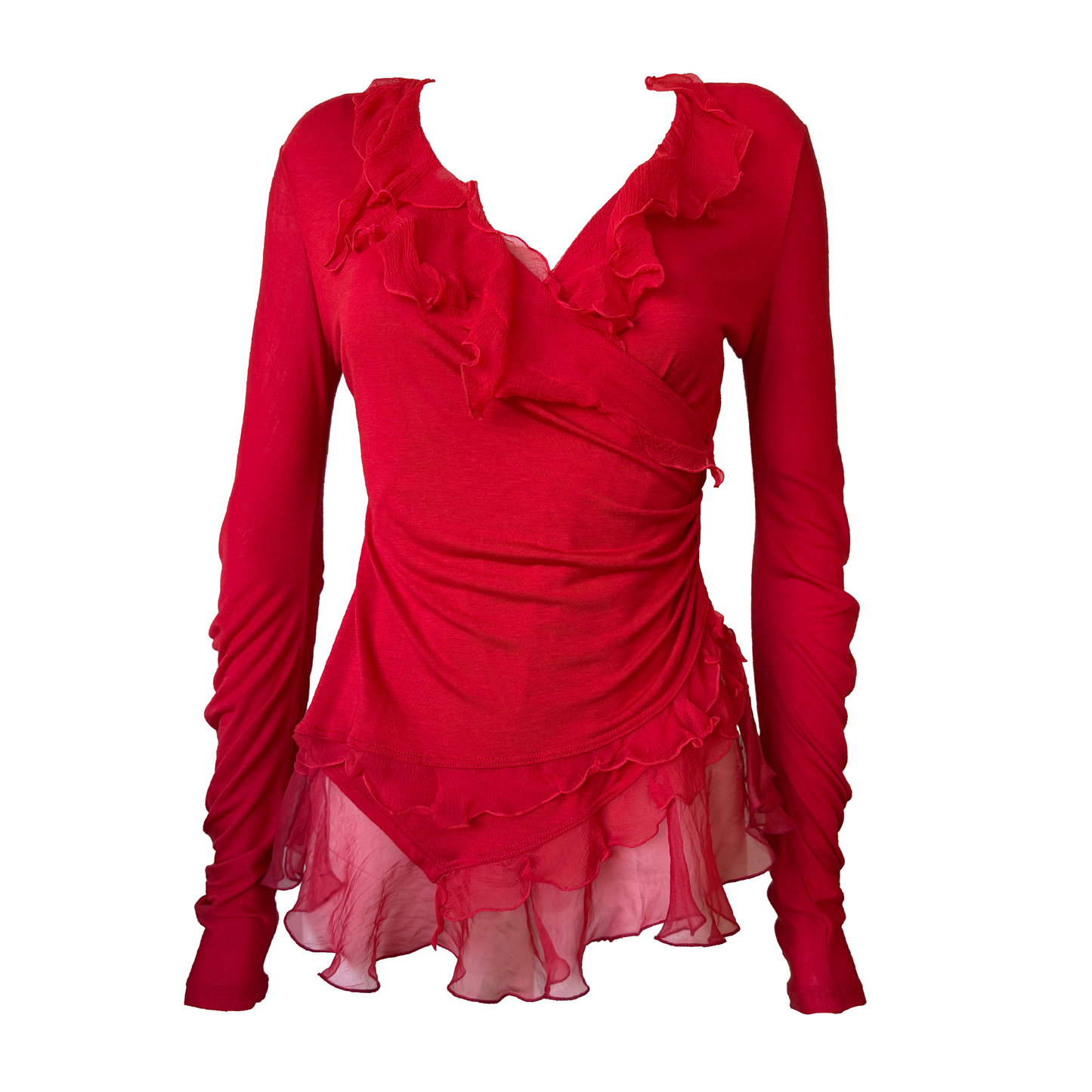Christian Dior SS 2005 Ruffle Top by John Galliano
