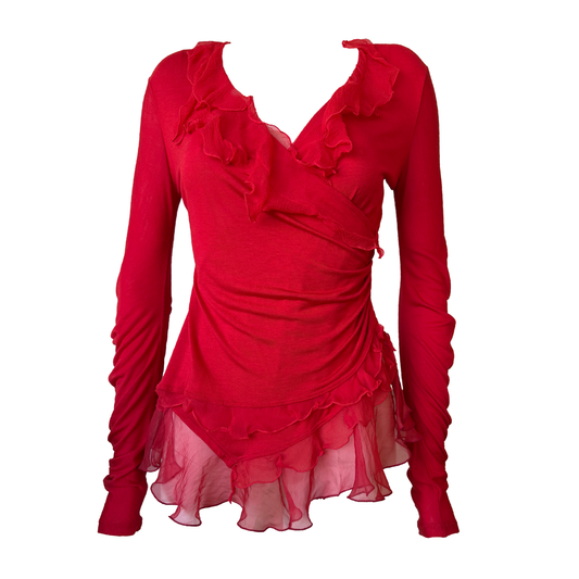 Christian Dior SS 2005 Ruffle Top by John Galliano