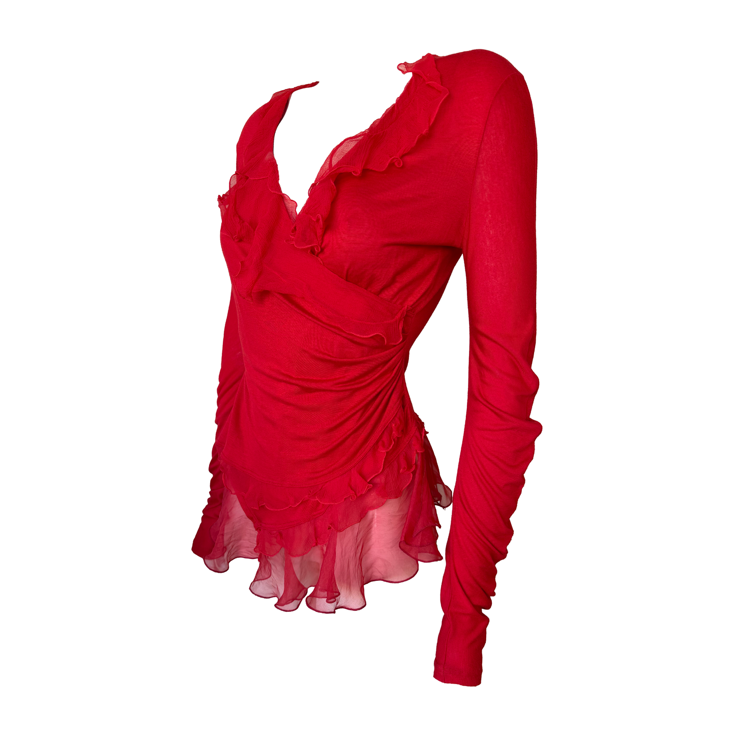 Christian Dior SS 2005 Ruffle Top by John Galliano