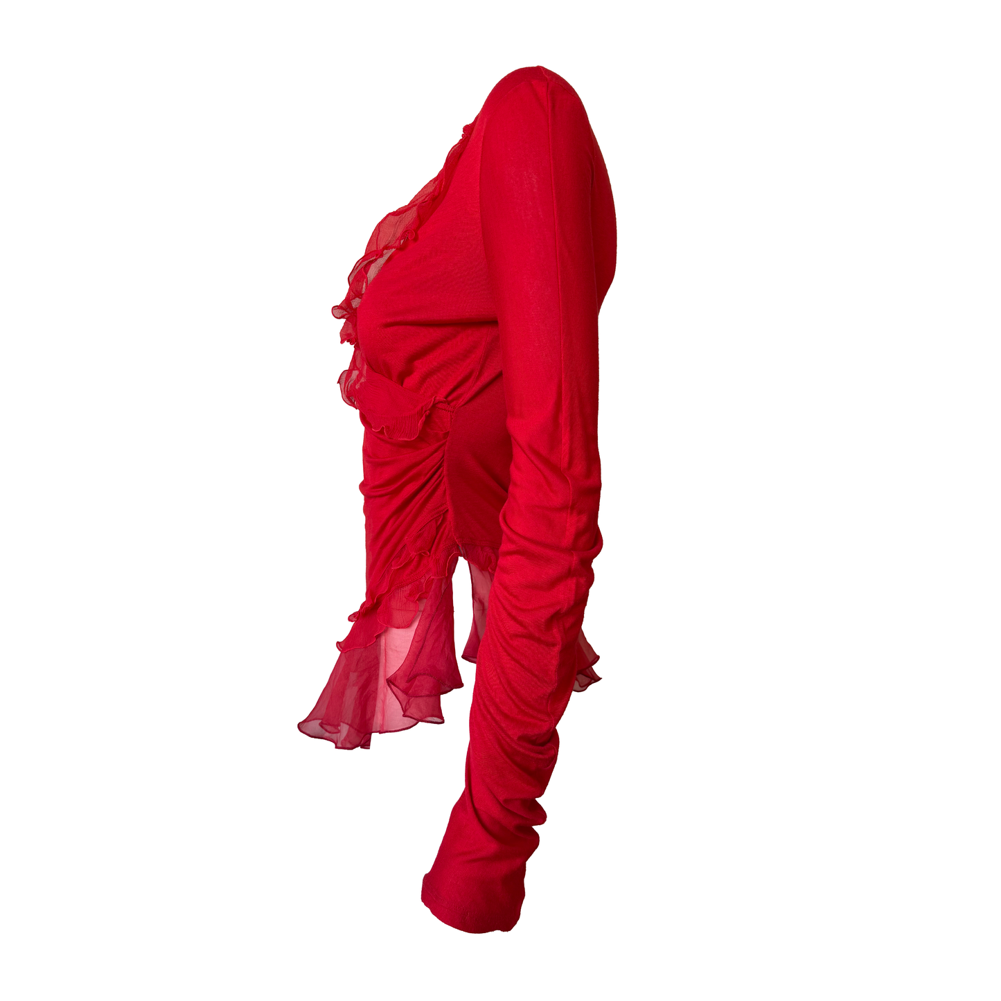 Christian Dior SS 2005 Ruffle Top by John Galliano