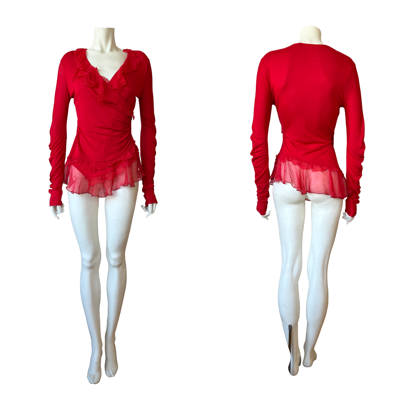 Christian Dior SS 2005 Ruffle Top by John Galliano