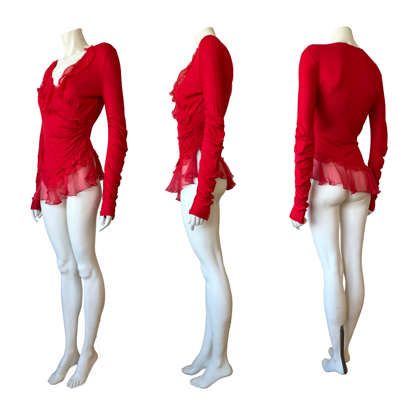 Christian Dior SS 2005 Ruffle Top by John Galliano