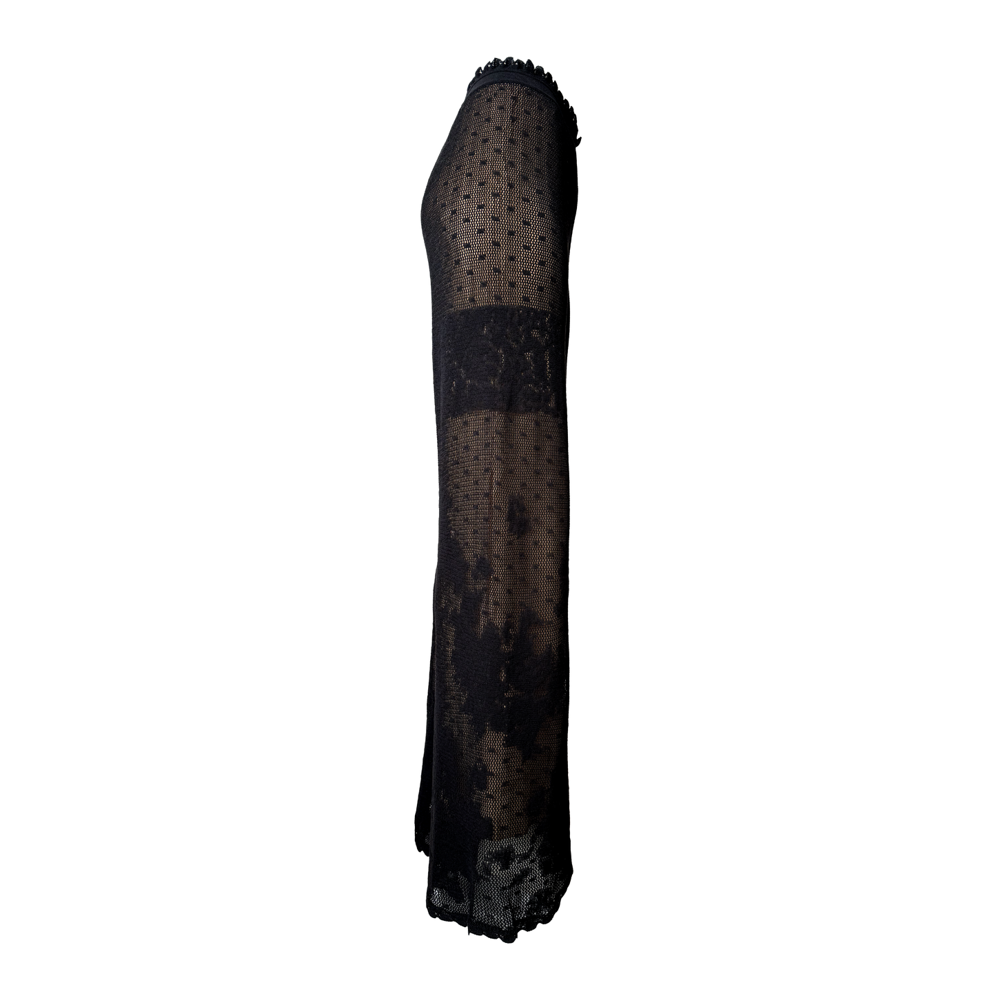 John Galliano SS 1997 Sheer Lace Knit High Waist Pants