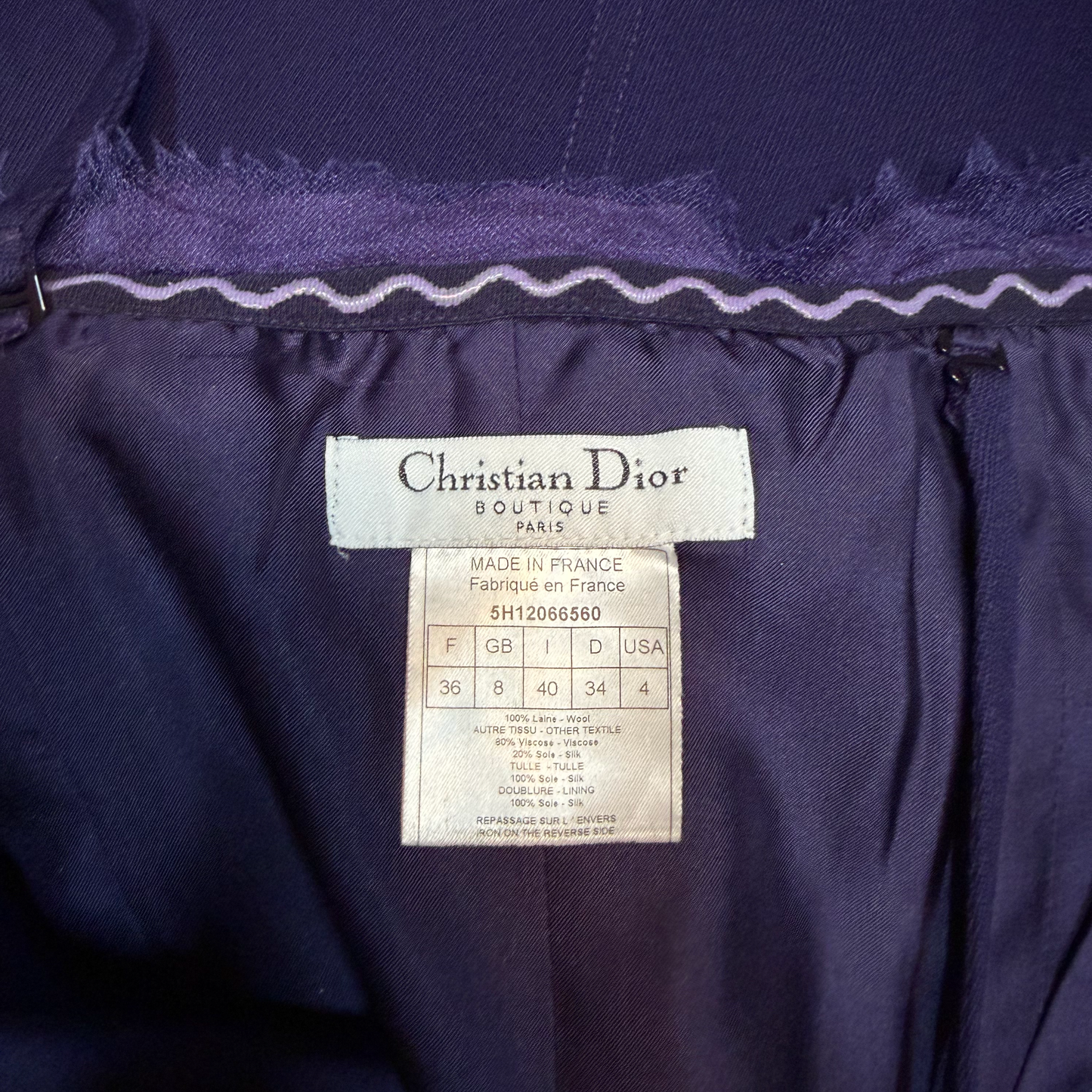 Christian Dior by John Galliano AW 2005 Purple Dress