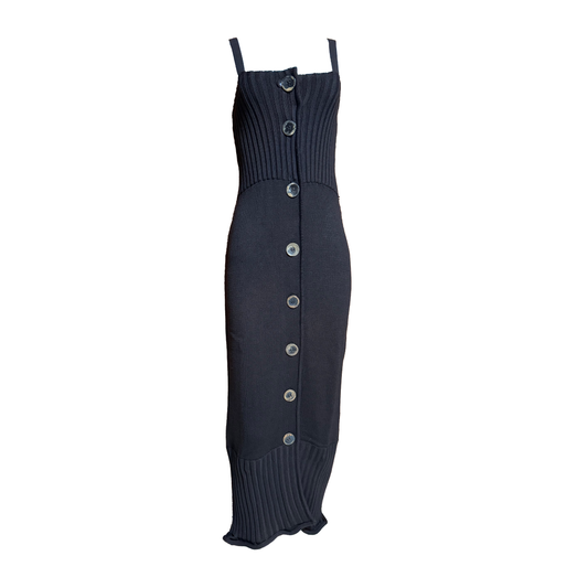 Christian Dior by John Galliano AW 1999 Dark Brown Knitted Dress