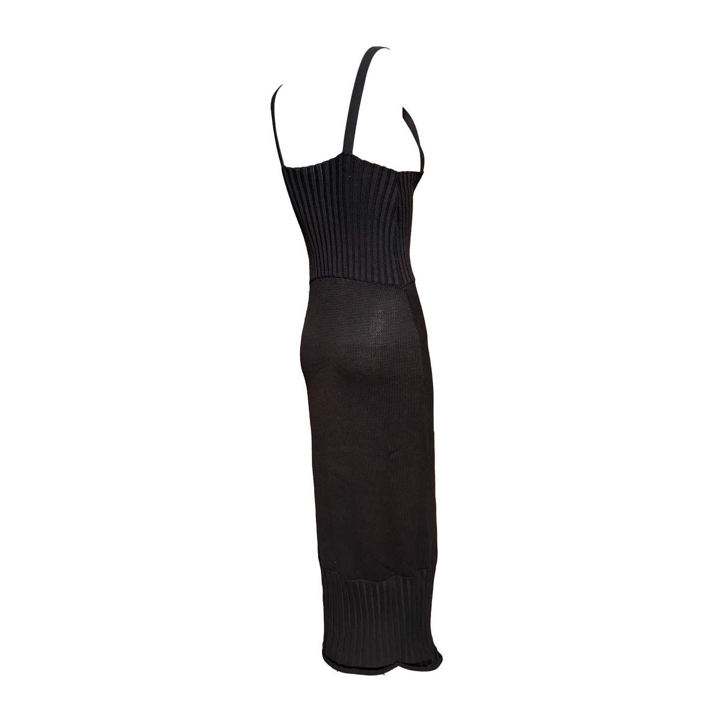 Christian Dior by John Galliano AW 1999 Dark Brown Knitted Dress