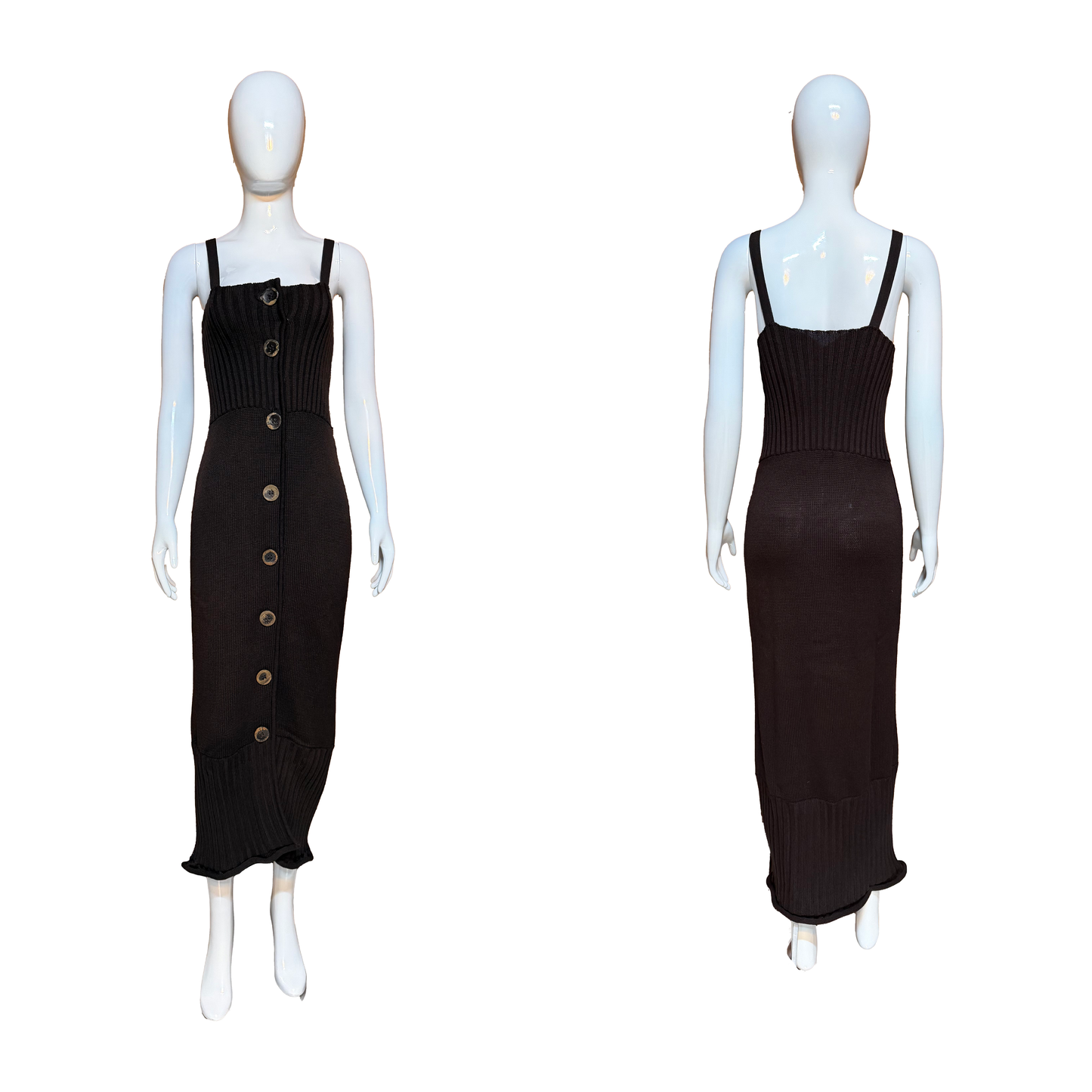 Christian Dior by John Galliano AW 1999 Dark Brown Knitted Dress