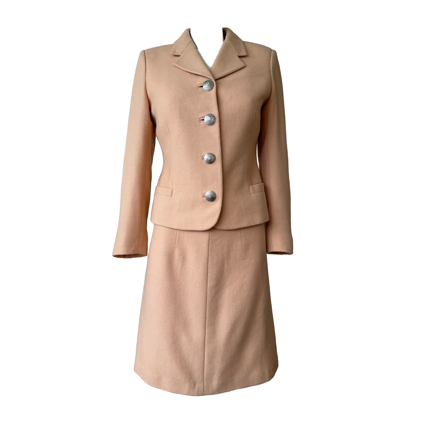 Gianni Versace SS 1995 Apricot Tweed Suit Set