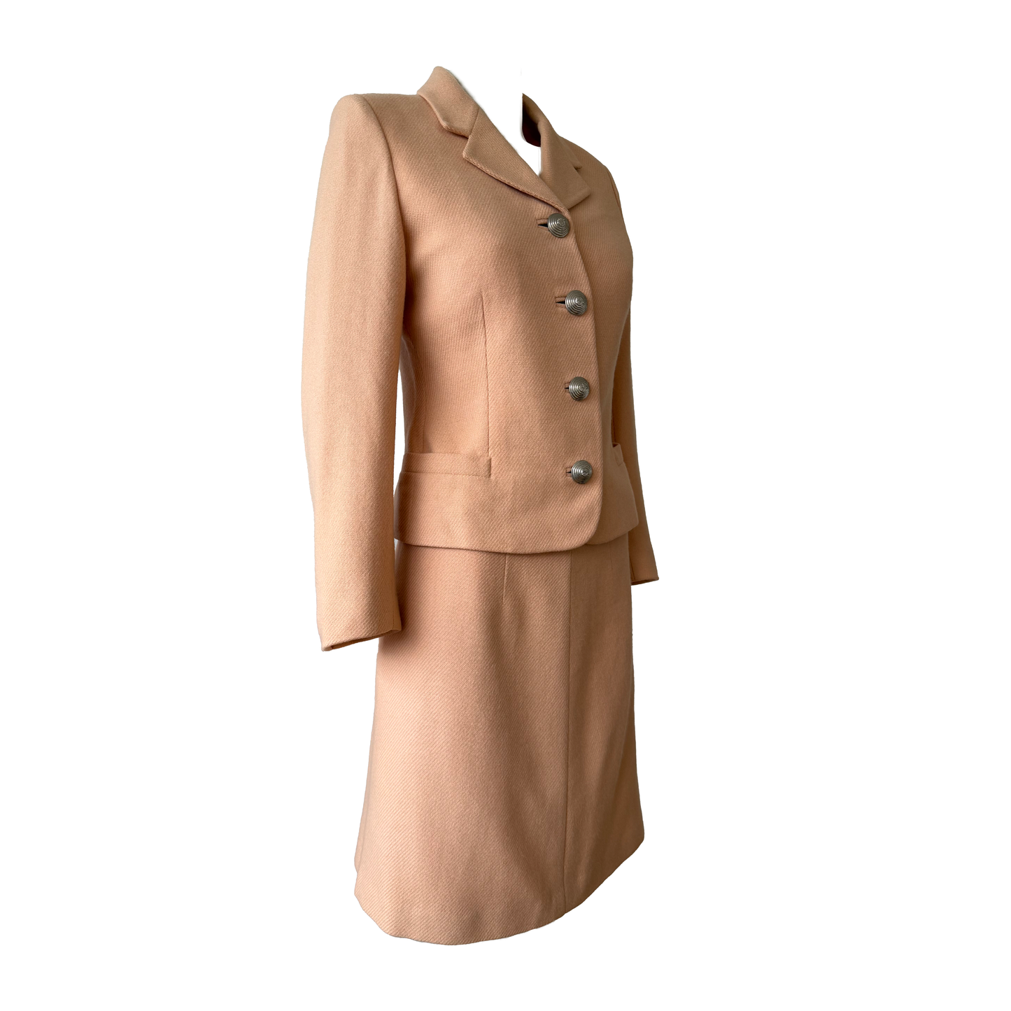 Gianni Versace SS 1995 Apricot Tweed Suit Set