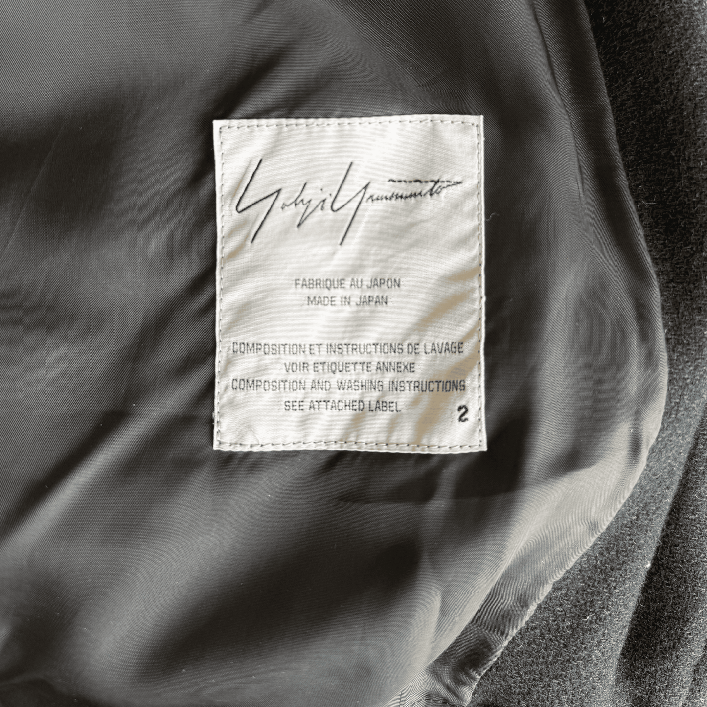 Yohji Yamamoto AW 2017 Wool Bomber Jacket