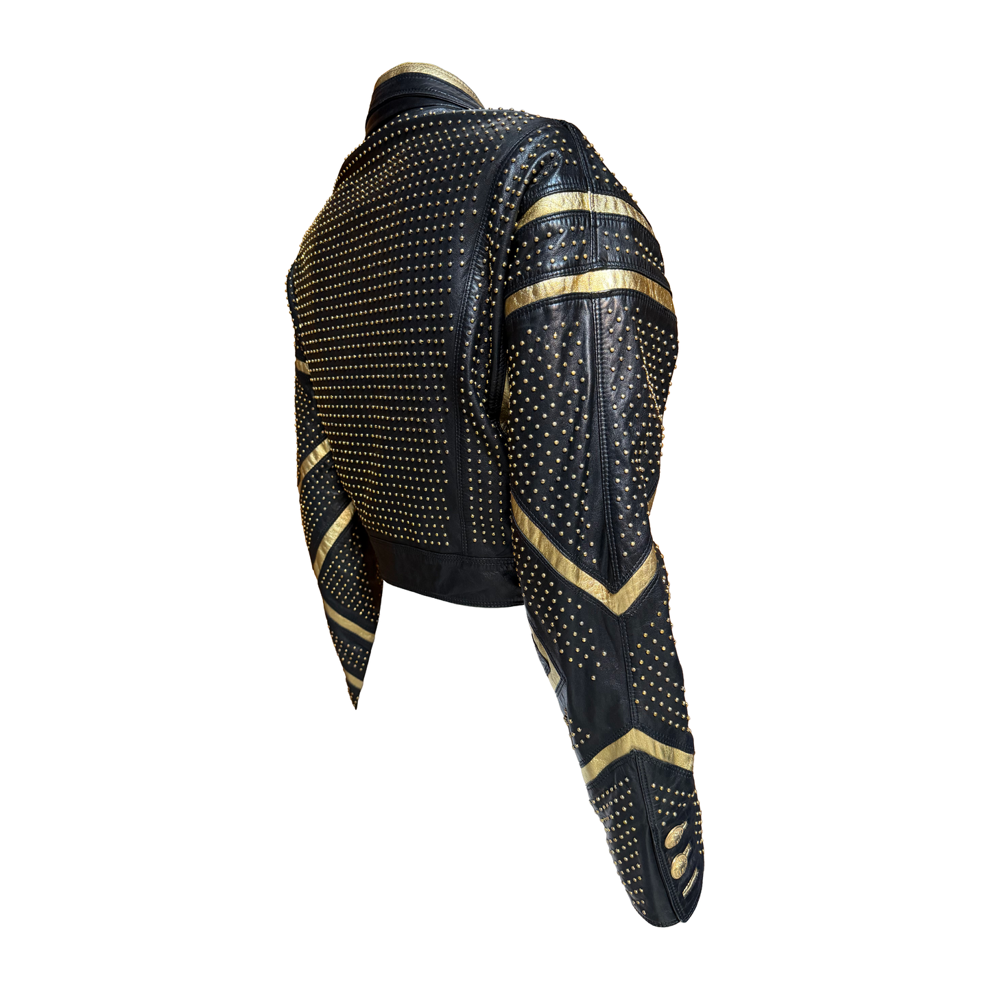 Gianni Versace SS 1992 Studded Leather Jacket