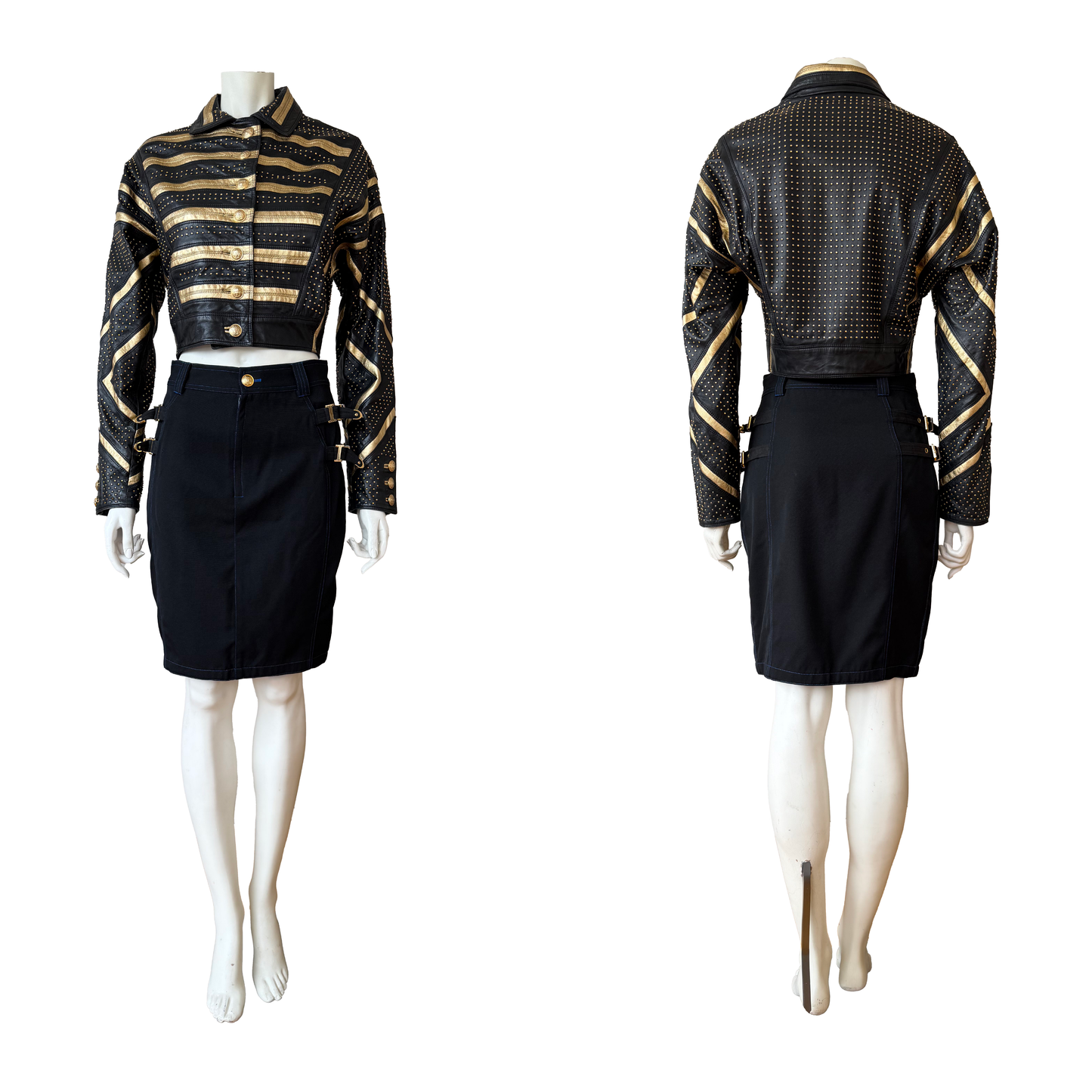 Gianni Versace SS 1992 Studded Leather Jacket