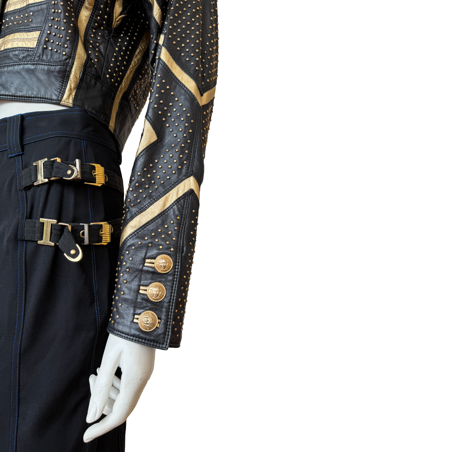 Gianni Versace SS 1992 Studded Leather Jacket