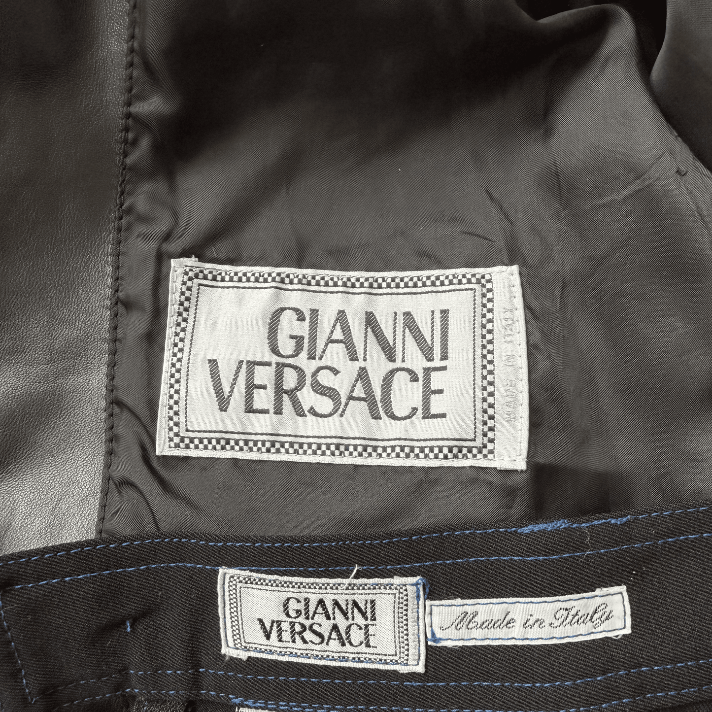 Gianni Versace SS 1992 Studded Leather Jacket