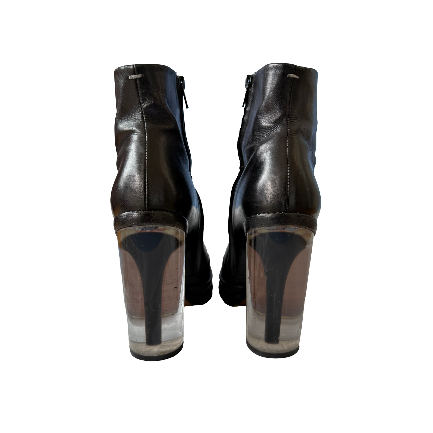 Maison Martin Margiela 2010s Plexiglass Heel Boots