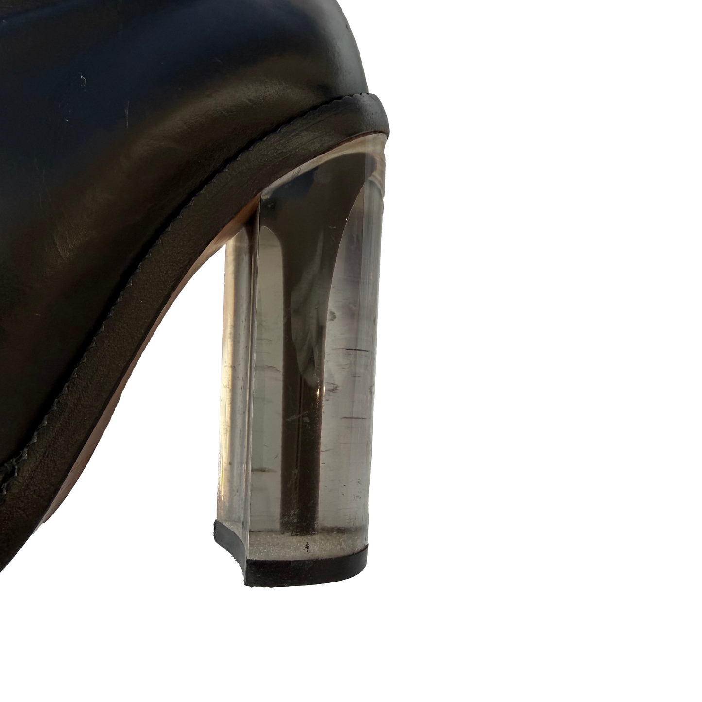 Maison Martin Margiela 2010s Plexiglass Heel Boots