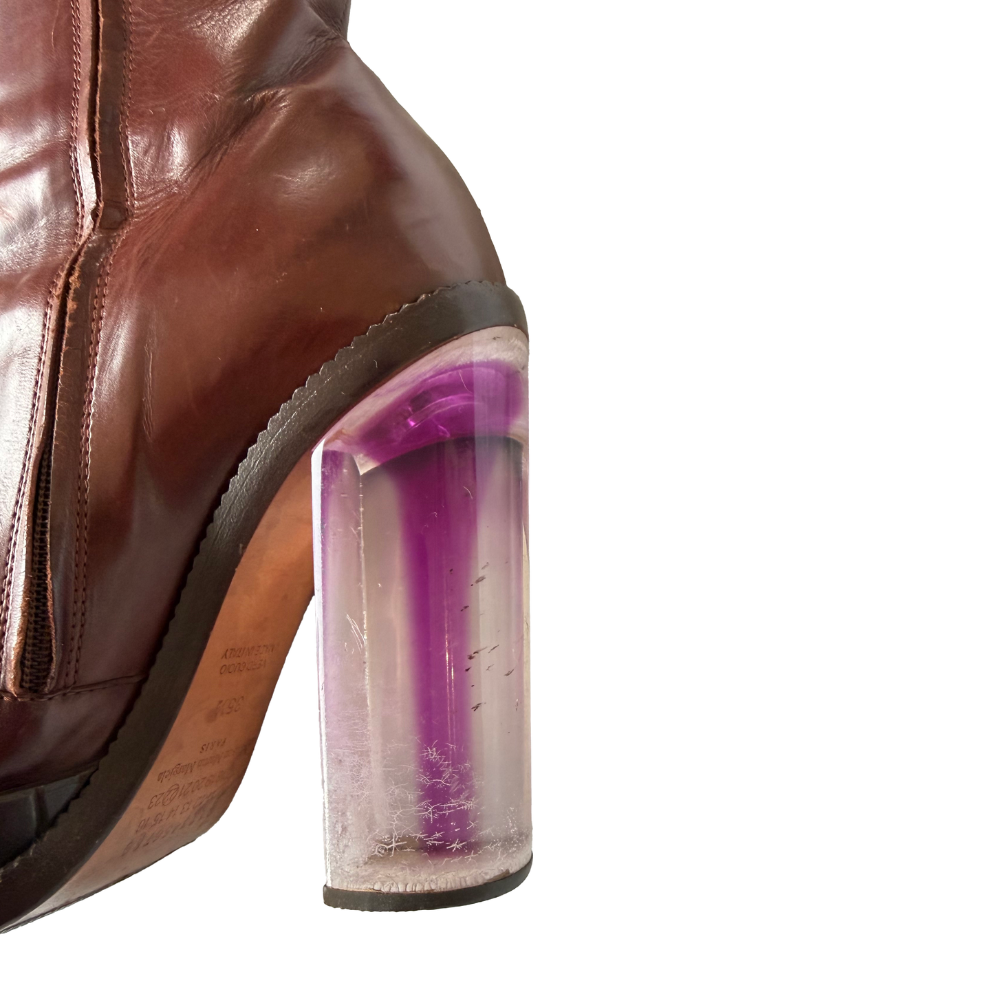 Maison Martin Margiela 2010s Plexiglass Heel Boots