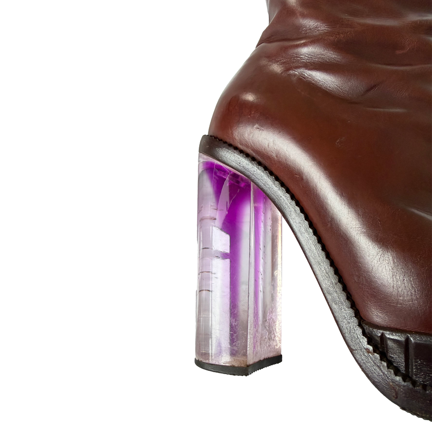 Maison Martin Margiela 2010s Plexiglass Heel Boots